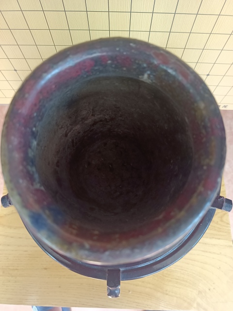古玩陶瓷民國.石灣窯紅釉窯變罐拍賣，當前價格1866元