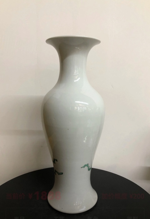 古玩陶瓷民國(guó)粉彩人物瓶拍賣,當(dāng)前價(jià)格2560元