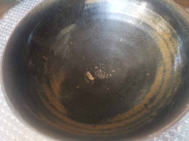 古玩陶瓷元代，耀州窯，窯變黑釉大碗拍賣，當前價格1666元