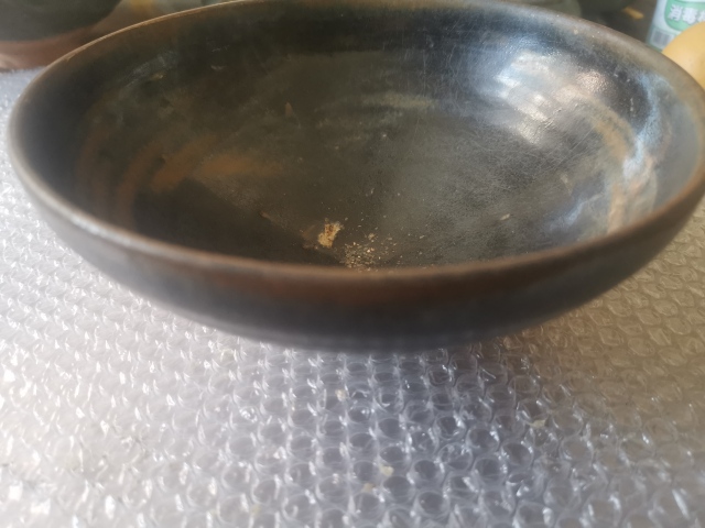 古玩陶瓷元代，耀州窯，窯變黑釉大碗拍賣，當前價格1666元