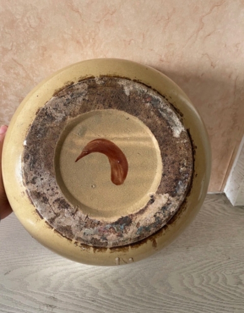 古玩陶瓷[]民國(guó)[].彩繪花卉紋洗手盆拍賣(mài)，當(dāng)前價(jià)格1980元