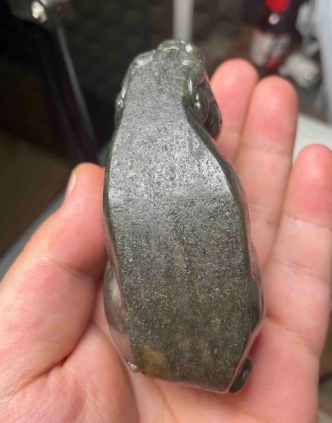 古玩玉器籽料大貔貅手把拍賣(mài)，當(dāng)前價(jià)格2980元