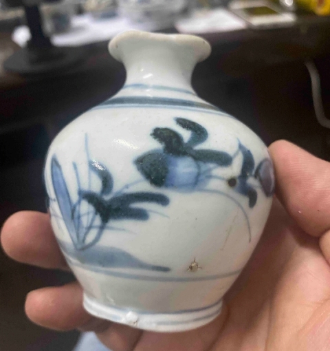 古玩陶瓷明代.青花紋罐拍賣,當前價格5980元