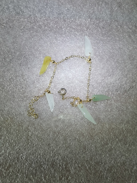 古玩玉器天然翡翠搭配手鏈拍賣,當前價格450元