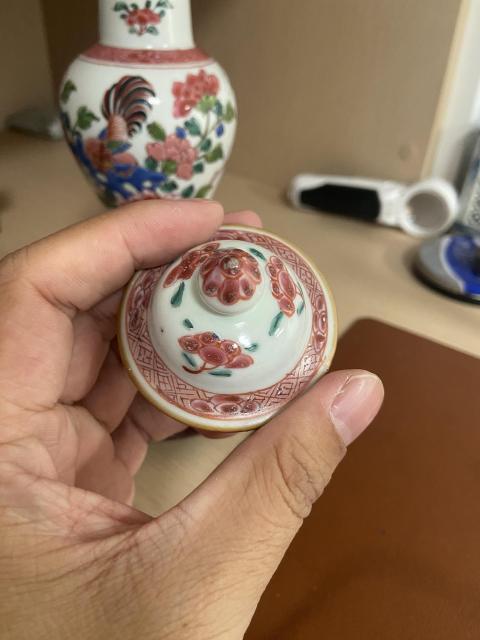 古玩陶瓷清雍正 粉彩官上加官小將軍罐拍賣，當前價格15888元