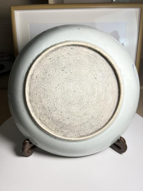 古玩陶瓷清雍乾 青花釉里紅年年有余盤拍賣，當前價格950元