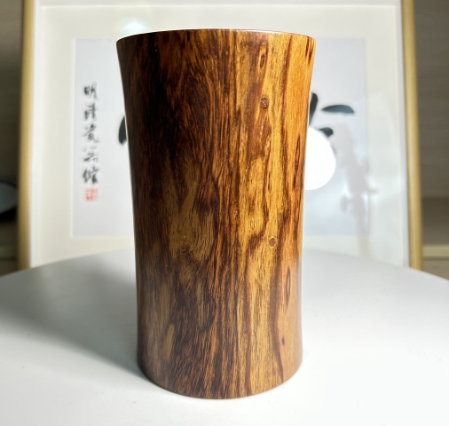 古玩雜項海南黃花梨 筆筒拍賣,當前價格1600元