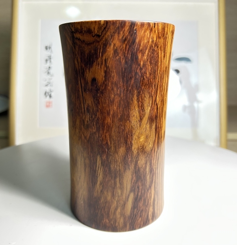 古玩雜項海南黃花梨 筆筒拍賣,當前價格1600元