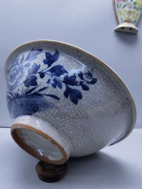 古玩陶瓷哥釉青花碗拍賣，當前價格4600元