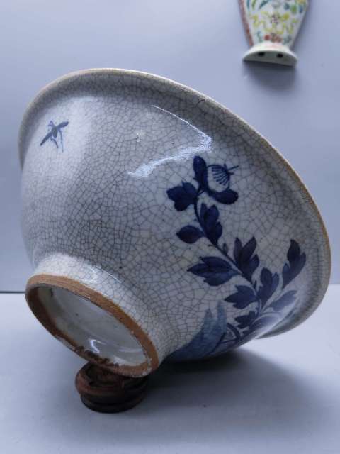 古玩陶瓷哥釉青花碗拍賣，當前價格4600元