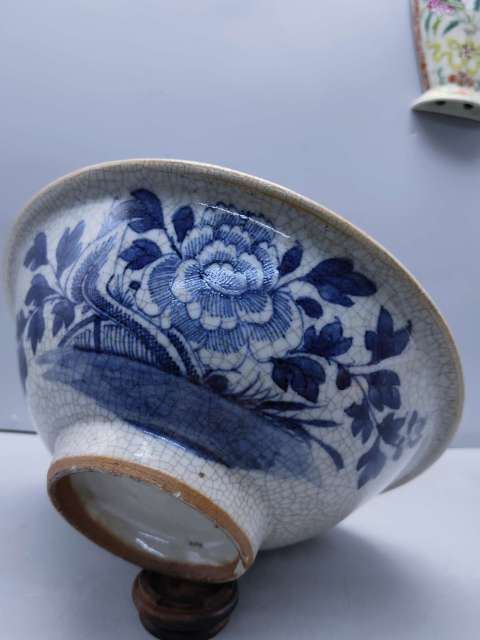 古玩陶瓷哥釉青花碗拍賣，當前價格4600元