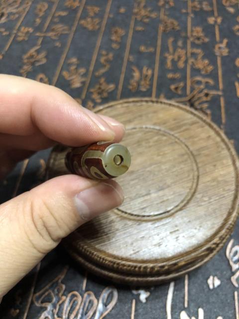 古玩玉器精品瑪瑙鑲蝕工藝珠拍賣，當前價格69元