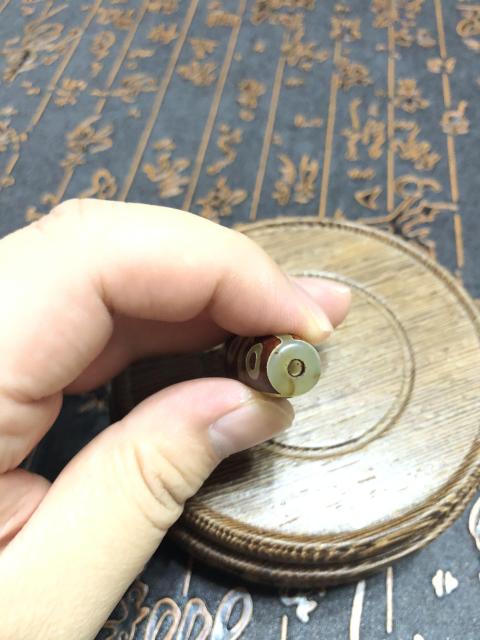 古玩玉器精品瑪瑙鑲蝕工藝珠拍賣，當前價格69元