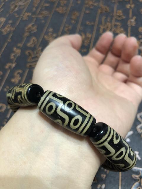 古玩玉器精品瑪瑙鑲蝕工藝珠手串拍賣,當前價格1986元