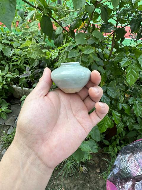 古玩陶瓷元代龍泉青瓷粉青釉水盂(頂級精品)拍賣,當前價格9800元