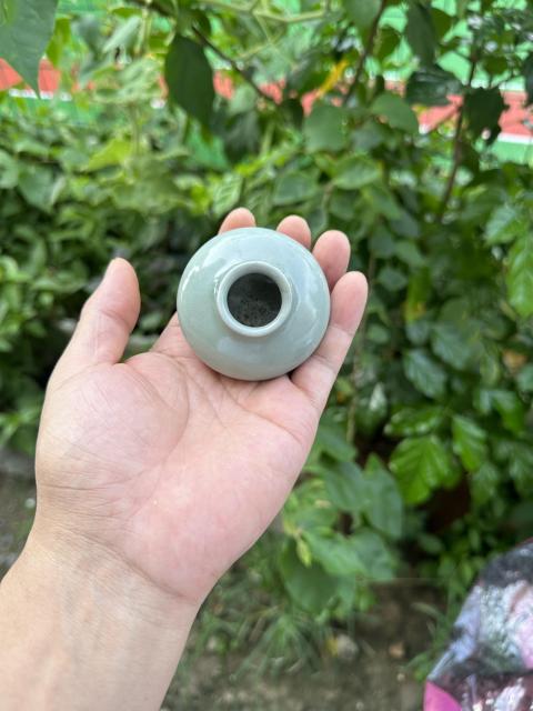 古玩陶瓷元代龍泉青瓷粉青釉水盂(頂級精品)拍賣,當前價格9800元