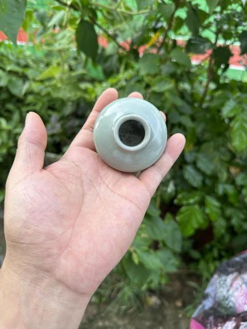 古玩陶瓷元代龍泉青瓷粉青釉水盂(頂級精品)拍賣,當前價格9800元