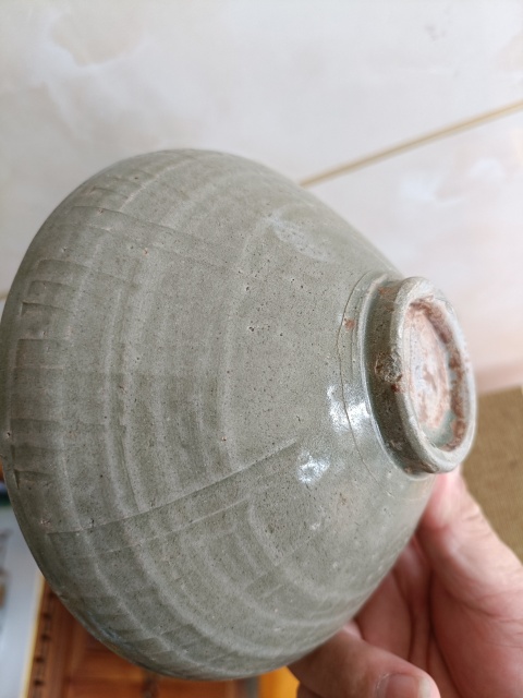 古玩陶瓷館藏級(jí)北宋同安窯珠光青瓷雙面刻花碗拍賣(mài),當(dāng)前價(jià)格598元