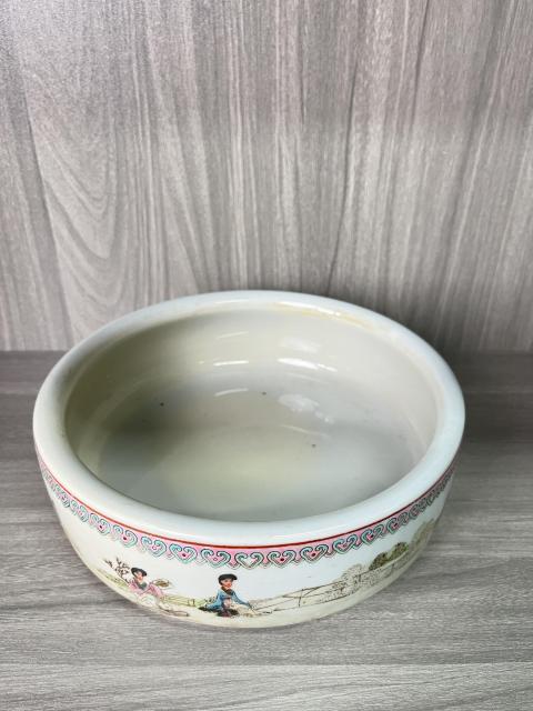 古玩陶瓷粉彩仕女人物水洗（極品文房器）拍賣，當前價格500元