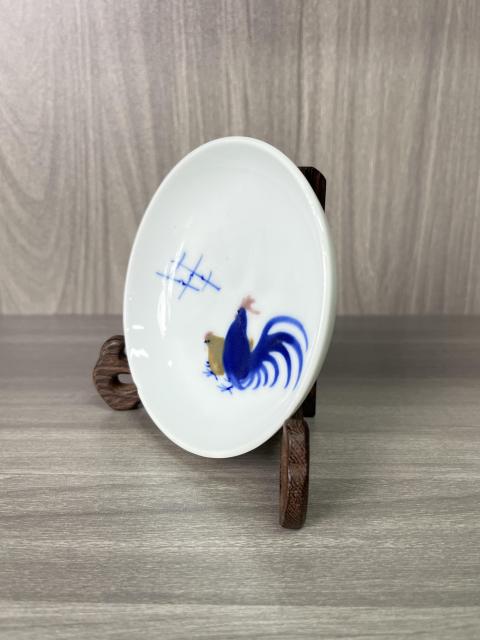 古玩陶瓷民國 斗彩彩繪大吉大利紋盤拍賣，當前價格110元