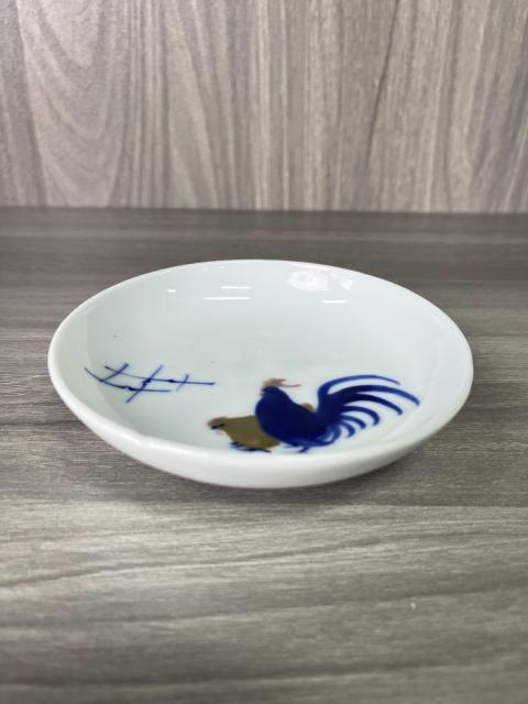 古玩陶瓷民國 斗彩彩繪大吉大利紋盤拍賣，當前價格110元