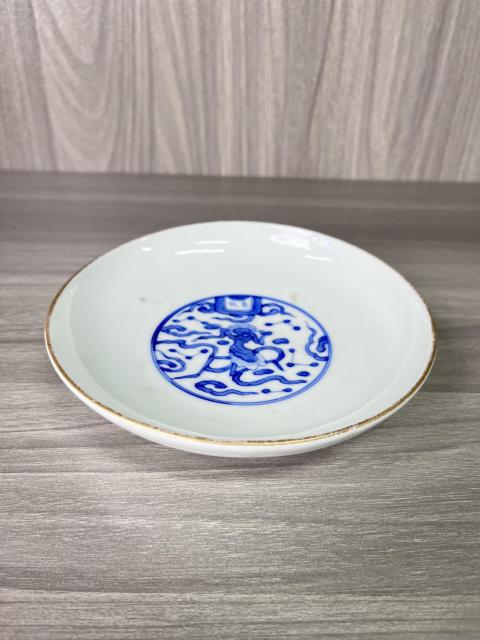 古玩陶瓷清晚期 魁星點斗紋盤拍賣，當前價格380元