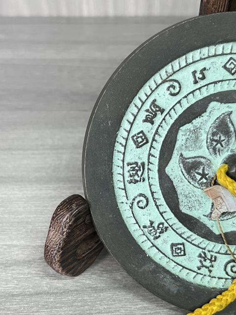 古玩雜項清晚期 刻花銅鏡拍賣，當前價格350元