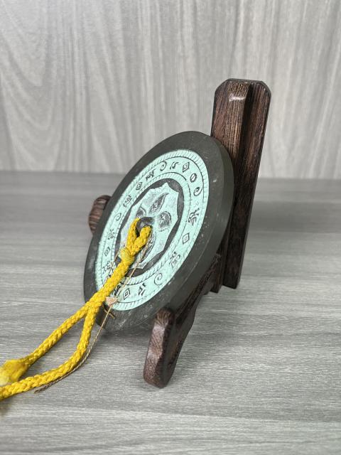 古玩雜項清晚期 刻花銅鏡拍賣，當前價格350元