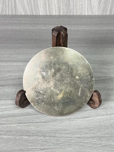 古玩雜項清晚期 刻花銅鏡拍賣，當前價格350元