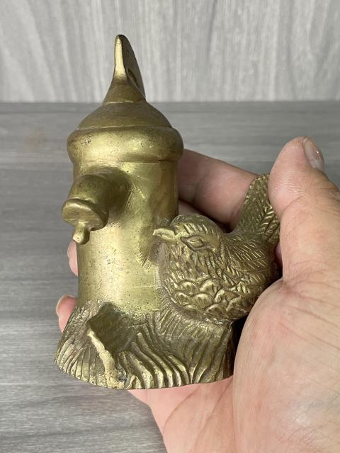 古玩雜項清晚期 歐洲貴族銅鎏金擺件拍賣，當(dāng)前價格280元