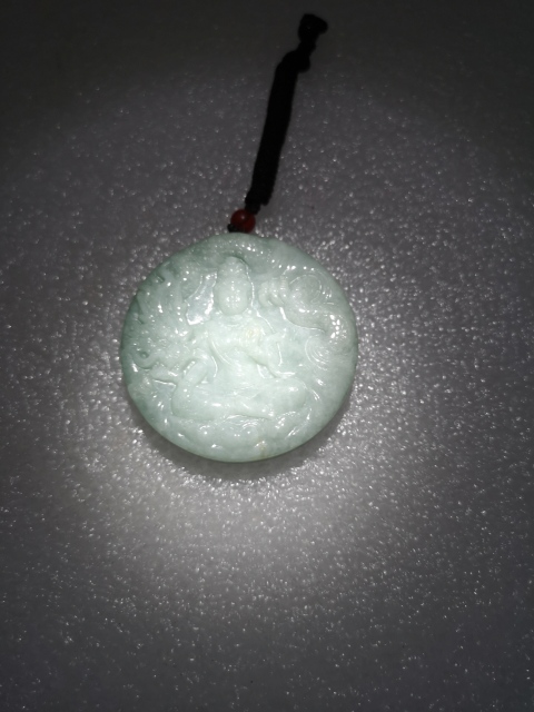 古玩玉器天然翡翠雕“御龍觀音”掛牌拍賣,當前價格680元