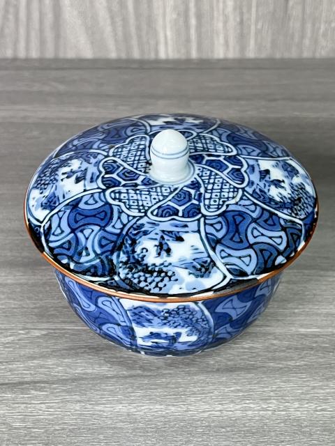 古玩陶瓷晚清民國 青花山水人物紋蓋缸拍賣，當(dāng)前價格290元