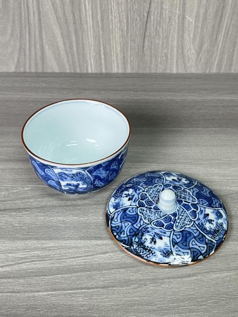 古玩陶瓷晚清民國 青花山水人物紋蓋缸拍賣，當(dāng)前價格290元