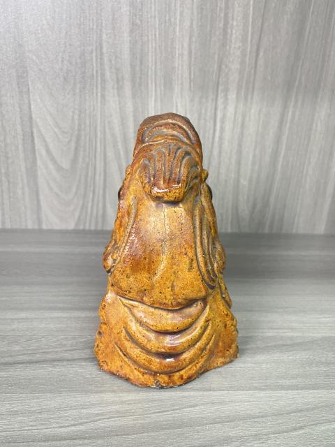 古玩陶瓷清晚期 琉璃黃釉龍頭瓦（五脊六獸）拍賣，當前價格1元