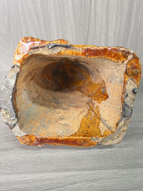 古玩陶瓷清晚期 琉璃黃釉龍頭瓦（五脊六獸）拍賣，當前價格1元