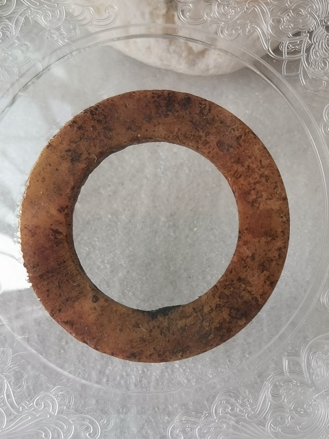 古玩玉器地方玉素紋玉環(huán)拍賣，當(dāng)前價格886元