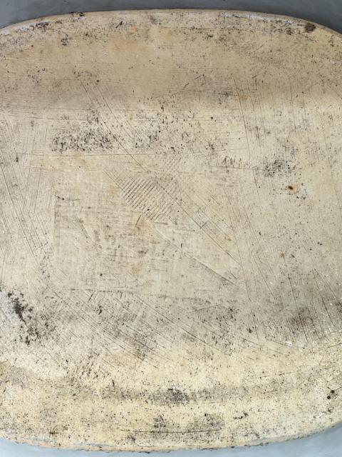 古玩陶瓷清乾隆 極品洞石花卉紋八方長盤（超大盤）拍賣，當前價格3800元