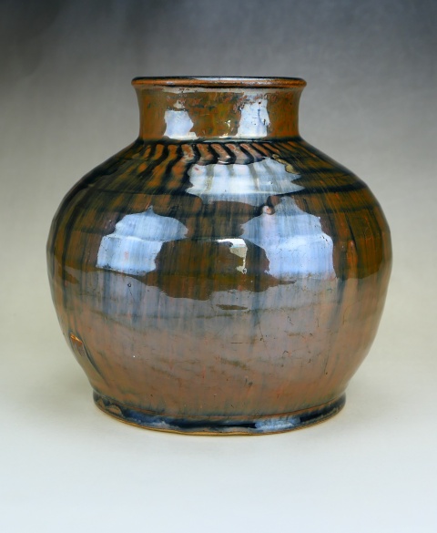 古玩陶瓷精品:明代黑地兔毫釉高領罐(高級精美兔毫)拍賣,當前價格59元