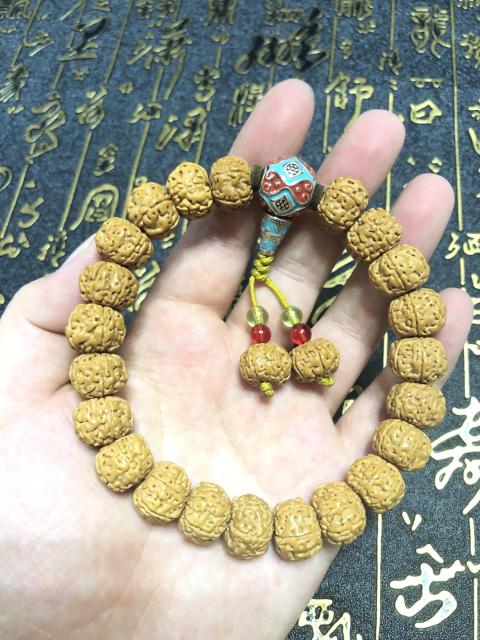 古玩玉器【活動大促】精品天然金剛菩提手串拍賣,當前價格108元