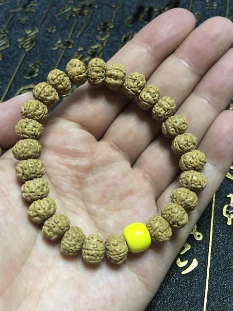 古玩玉器精品天然金剛菩提手串拍賣，當前價格35元
