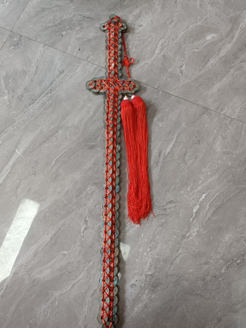 古玩陶瓷宋錢辟邪鎮(zhèn)宅寶劍拍賣,當前價格3000元