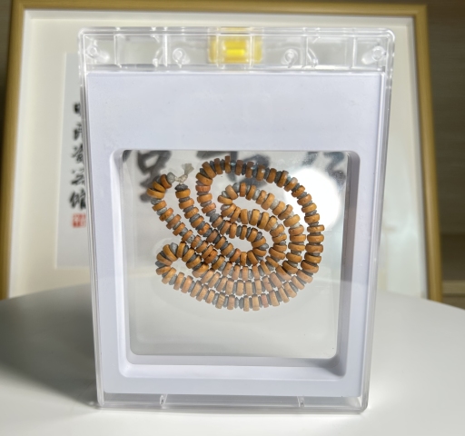 古玩雜項(xiàng)秦漢 琉璃、青金石片珠項(xiàng)鏈（博物館藏級(jí)）拍賣，當(dāng)前價(jià)格980元