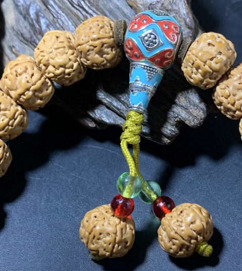 古玩玉器【活動大促】精品天然金剛菩提手串拍賣,當前價格108元