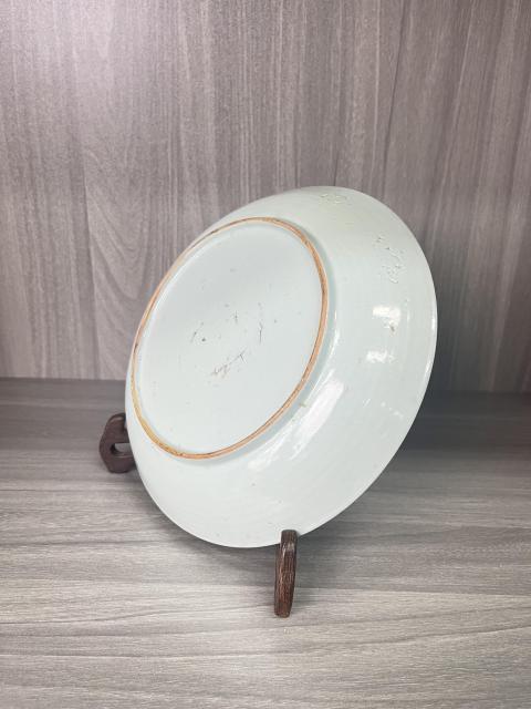 古玩陶瓷清康熙 青花五彩花卉紋盤拍賣,當前價格680元