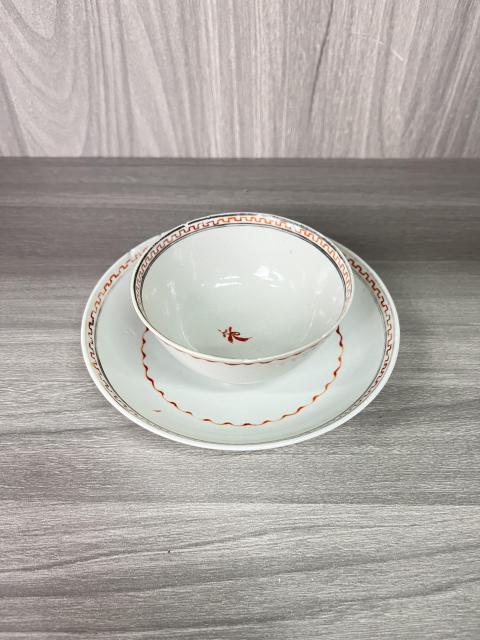 古玩陶瓷清乾隆 精品粉彩花卉紋杯碟拍賣,當(dāng)前價格850元