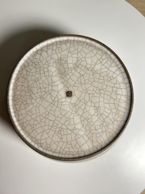 古玩陶瓷哥釉弦紋水洗拍賣,當前價格850元
