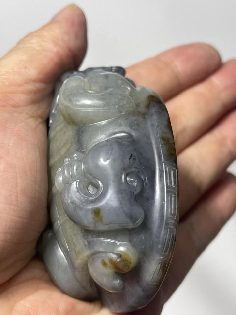 古玩玉器墨玉青花龜拍賣(mài)，當(dāng)前價(jià)格2000元