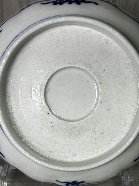 古玩陶瓷清晚期 描金彩繪花鳥紋葵口盤拍賣，當前價格260元