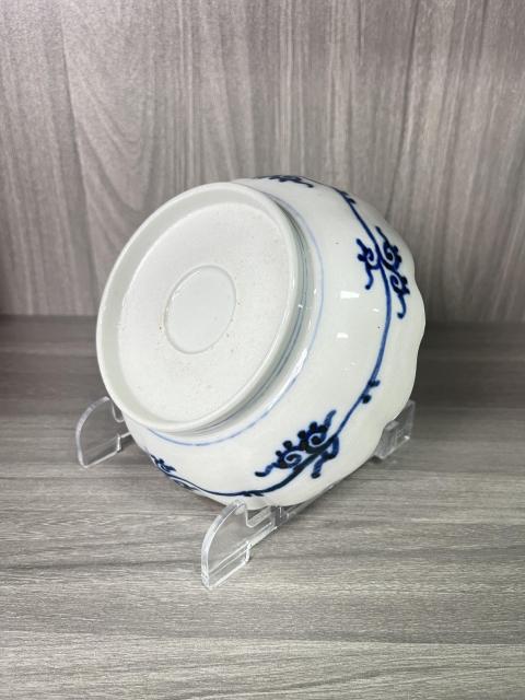 古玩陶瓷清晚期 描金彩繪花鳥紋葵口盤拍賣，當前價格260元