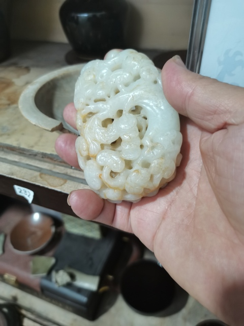 古玩玉器玉佩,和田白玉。和田玉手把件太漂亮了,搖錢樹人物搖錢樹拍賣,當前價格13999元